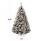 Best Choice Products Pre-Lit Black Christmas Pine Tree w/ Flocked Branches, Warm-White Lights